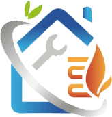 Logo de ITGServeis con diseño moderno y elementos de climatización y mantenimiento.